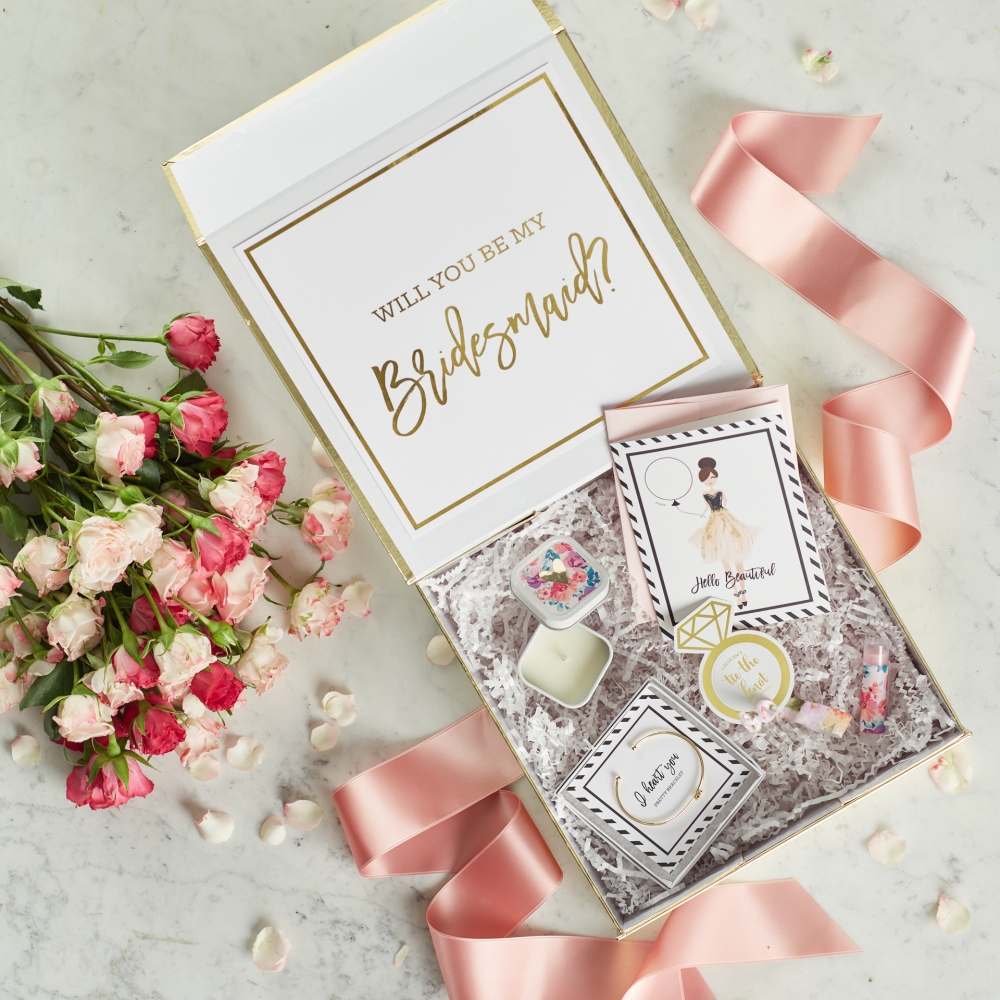 Luxuriöse Geschenkbox für Bräute, Hochzeitsgeschenk, Brautjungfern-Geschenkboxen