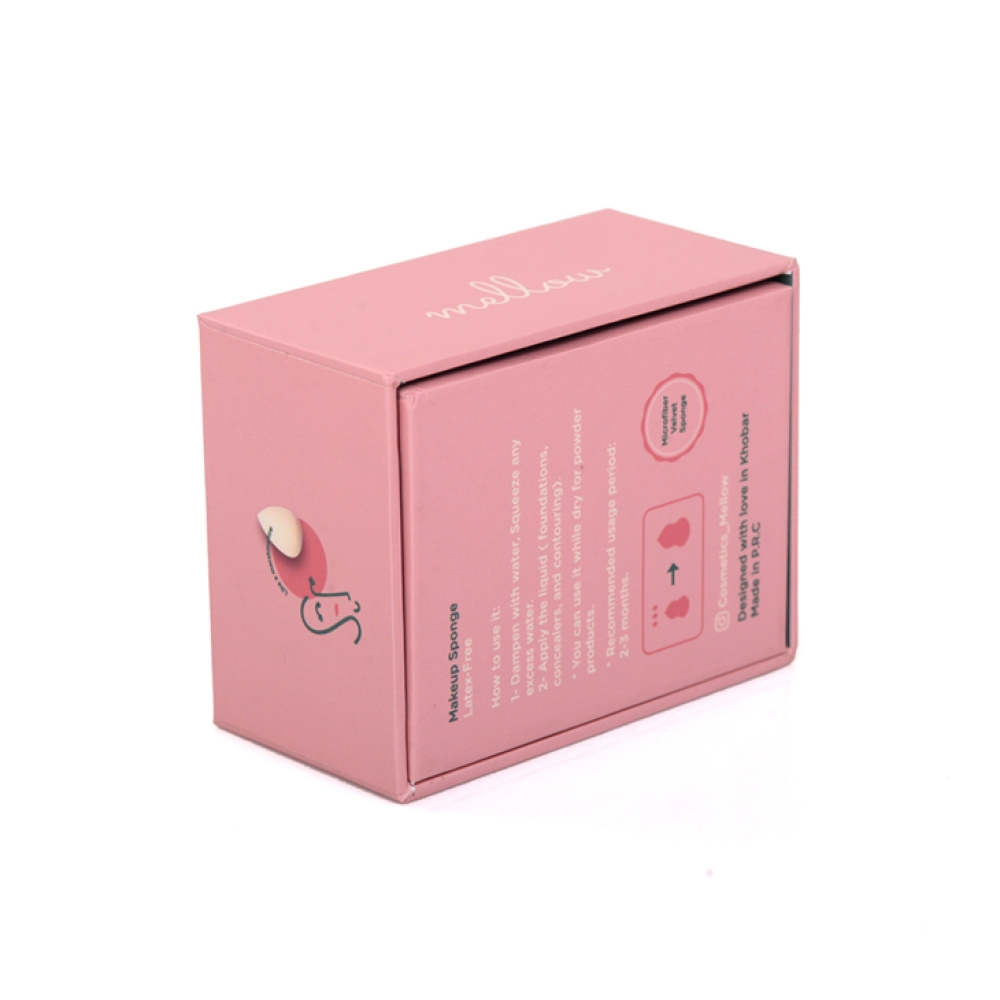 Custom PVC Window Pink Small Gift Box