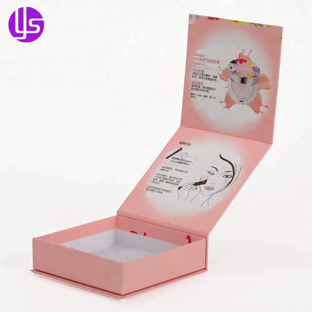 Small Custom Logo Handmade Rigid Cardboard Magnetic Closure Luxury Paper Gift Box with Mirror