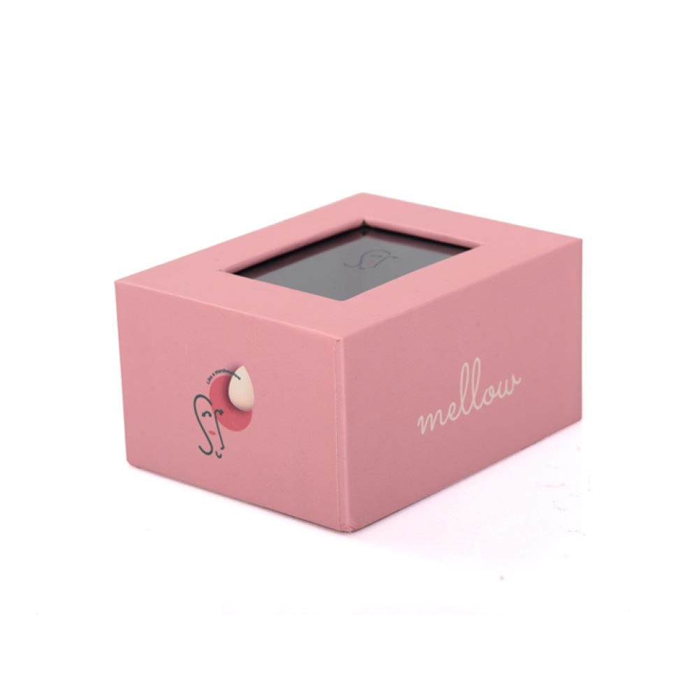 Custom PVC Window Pink Small Gift Box