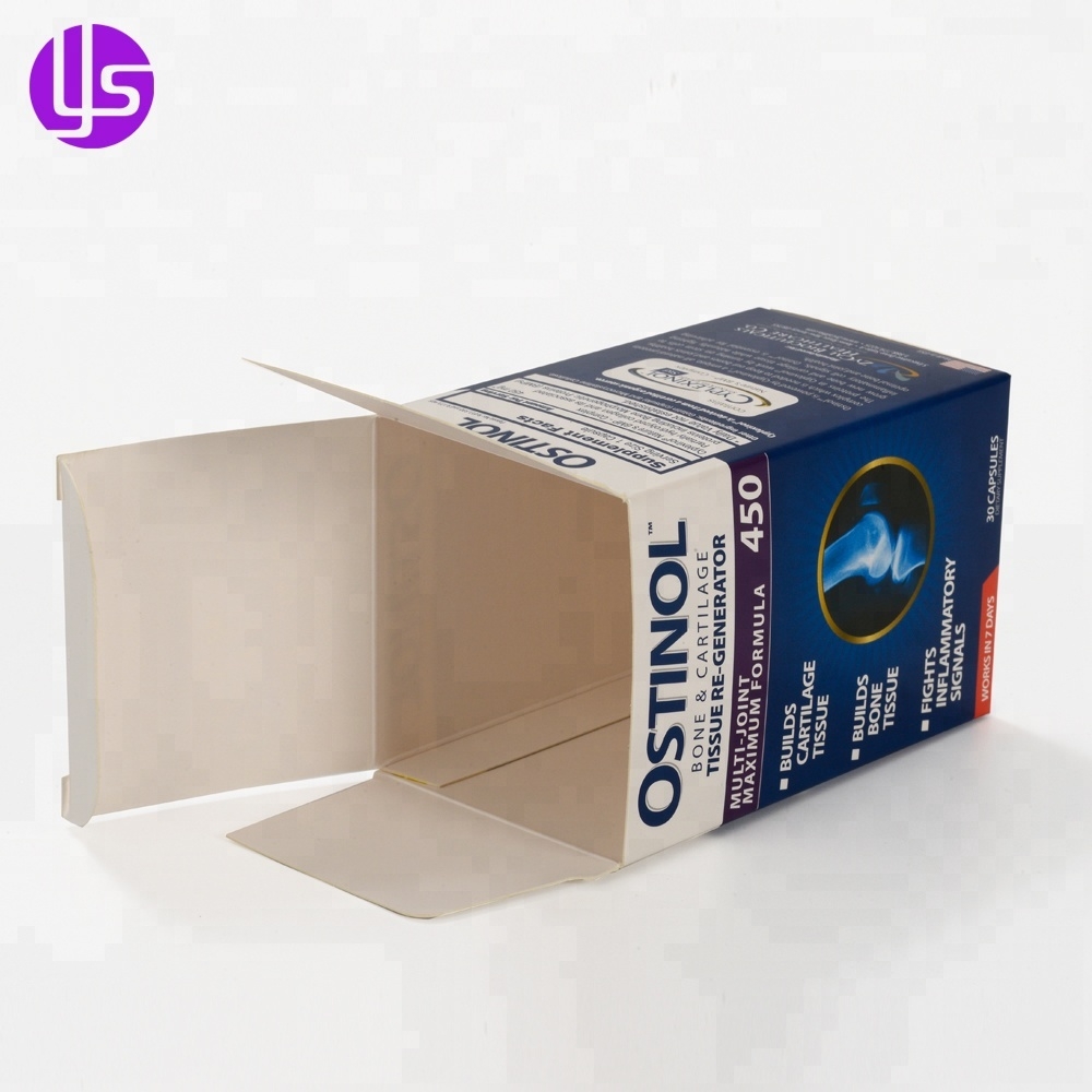 Wholesale Cheap Custom Medical Ointment Straight Tuck End Pharmaceutical Medicine Pill Paper Drug Packaging Box for Tablet