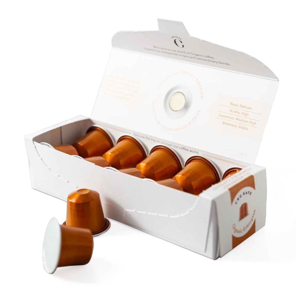 Coffee capsules packaging box