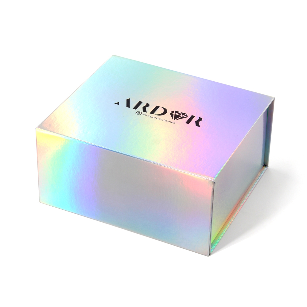 Holographic folding gift box