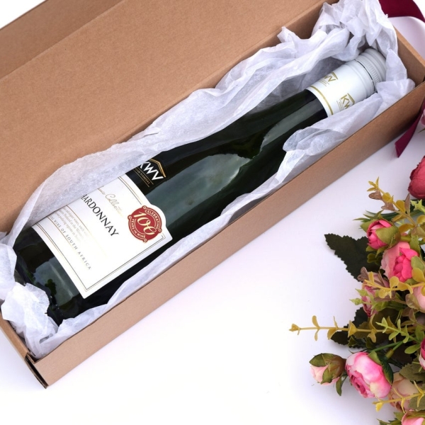 Single bottle wine packaging shipping box