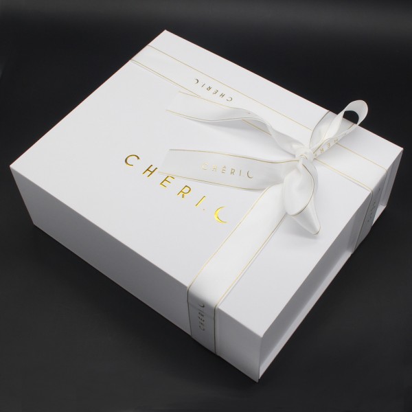 Caixa de presente de papel personalizada luxuosa para embalagem de vestido de noite