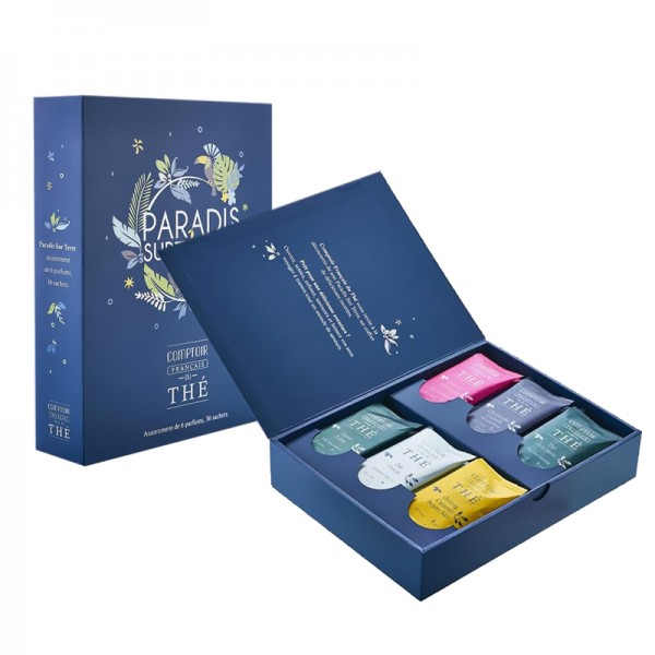 Caja de embalaje de bolsita de té perfumada con bolsita de té magnética