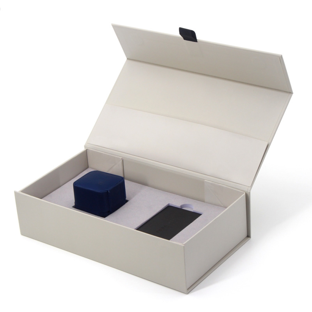 Magnetic jewelry packaging paper box