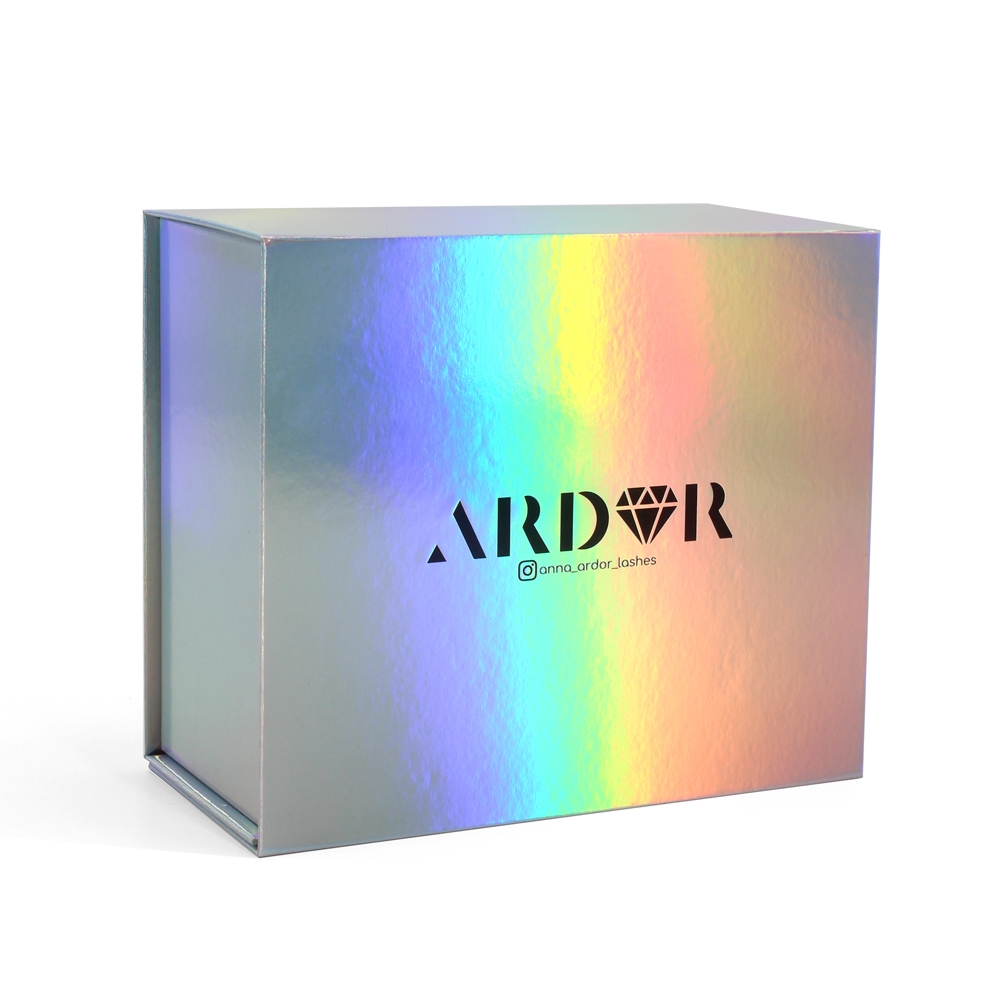 Holographic folding gift box