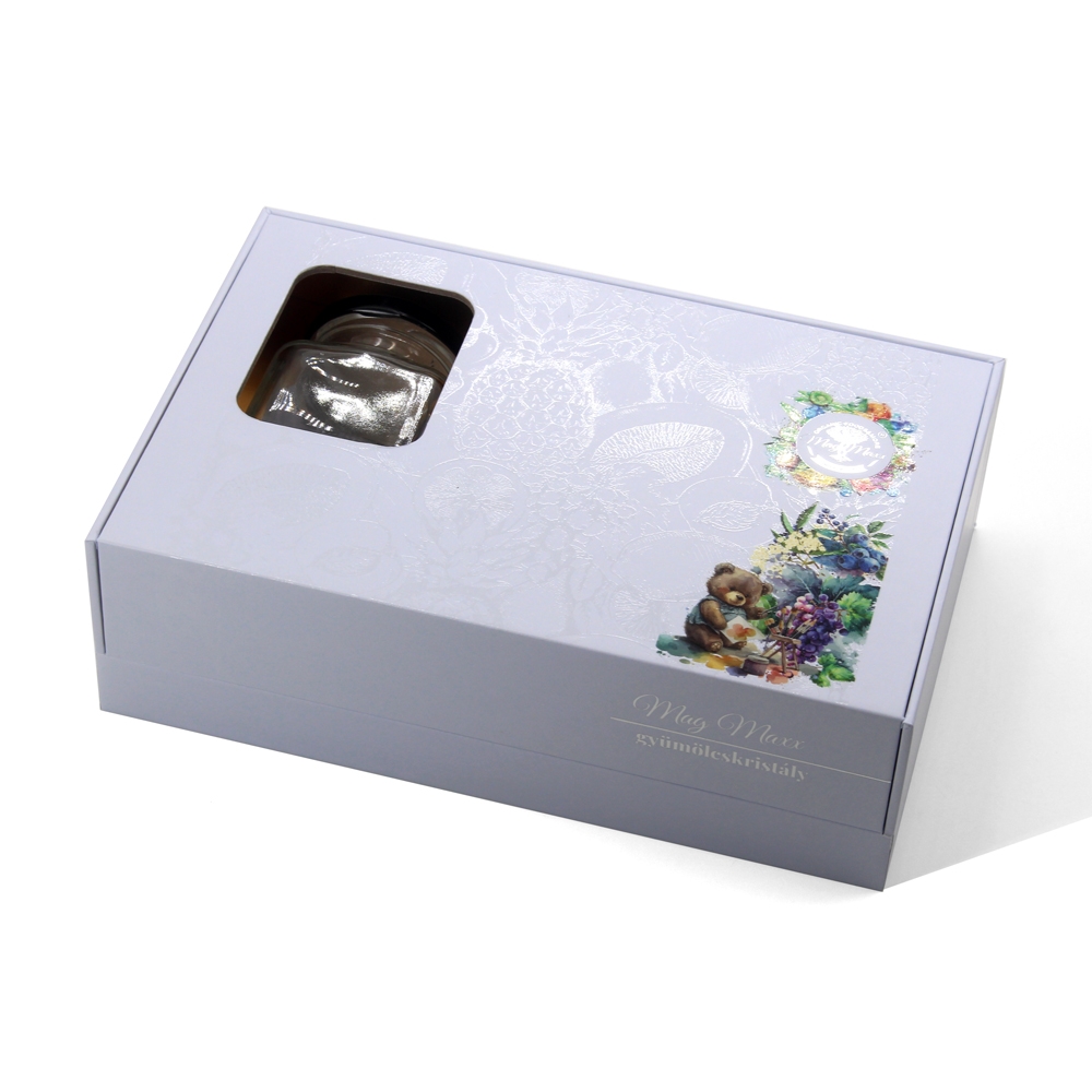 Honey Glass Packaging Gift Box with window