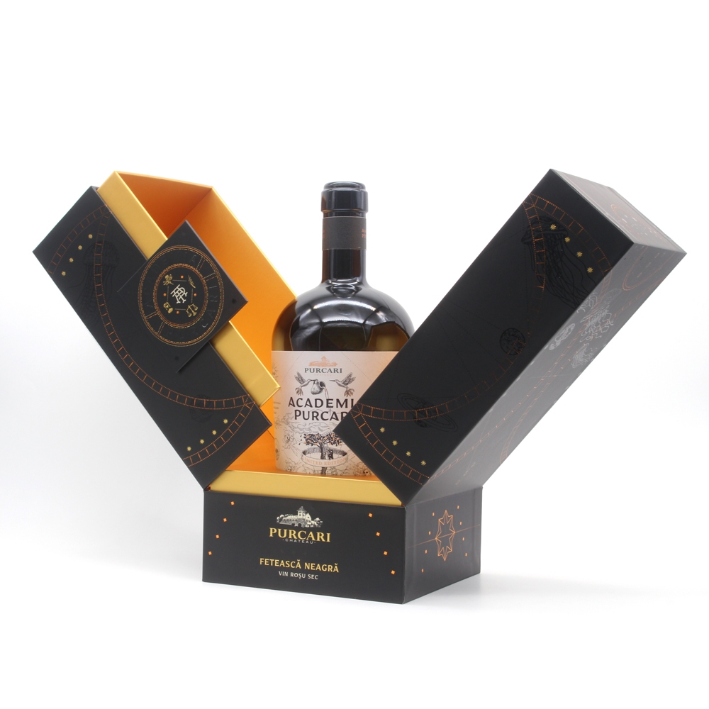 Luxury paper champagne wine gift box