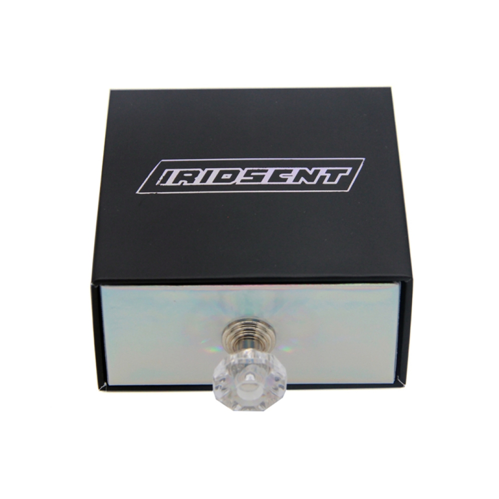 Custom Luxury Holographic Paper Wedding Ring Packaging Jewellery Gift Box Velvet Ring Boxes