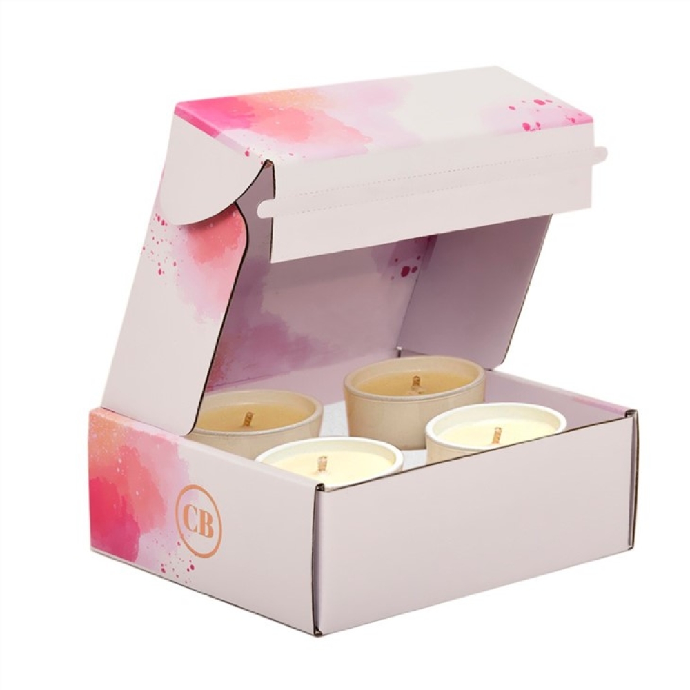 Custom candles shipping packaging box with insert