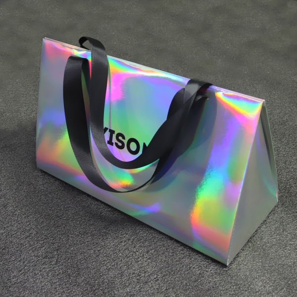 Custom logo creative novel holographic box wig hair packaging boxes