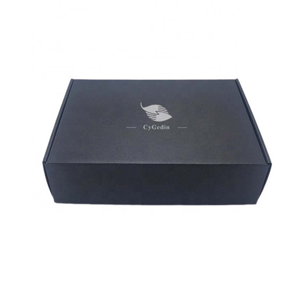 Custom Printed Mailer box Recycled Black Box Corrugated Shipping Box