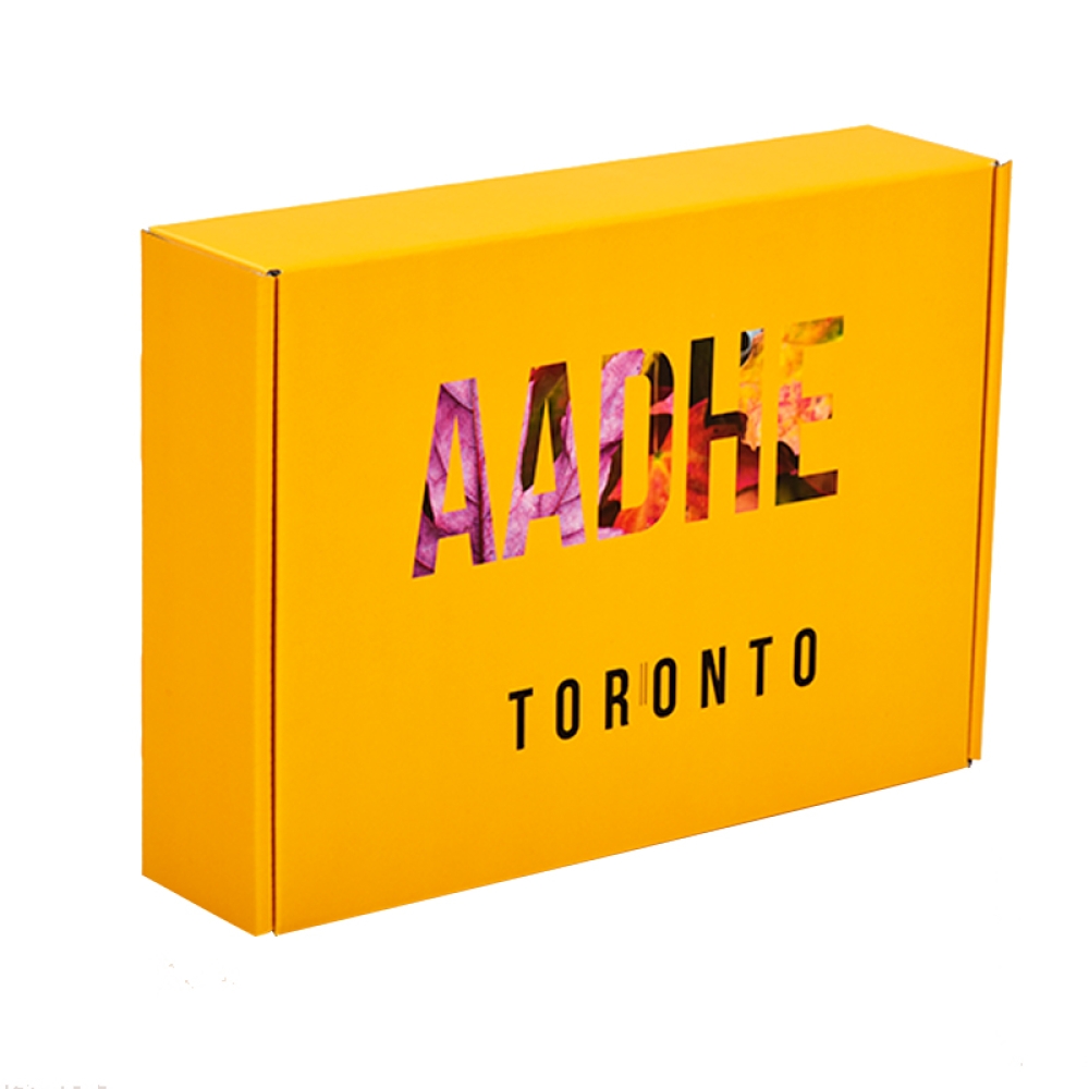 Custom printing yellow mailer box