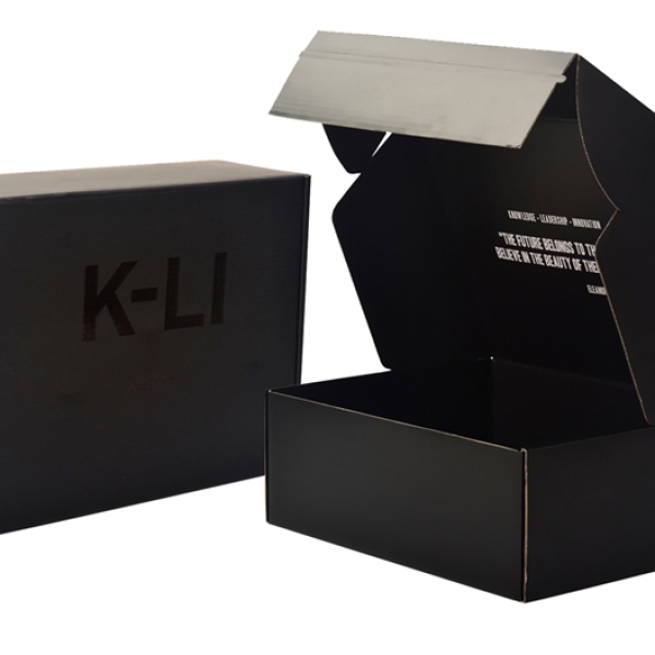 Custom Black Tear Strip Boxes Cardboard Packaging Box Shipping Boxes