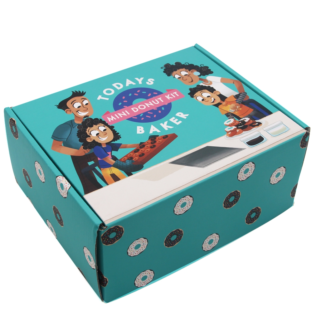 Personalized paper doughnut mailer donut packaging box