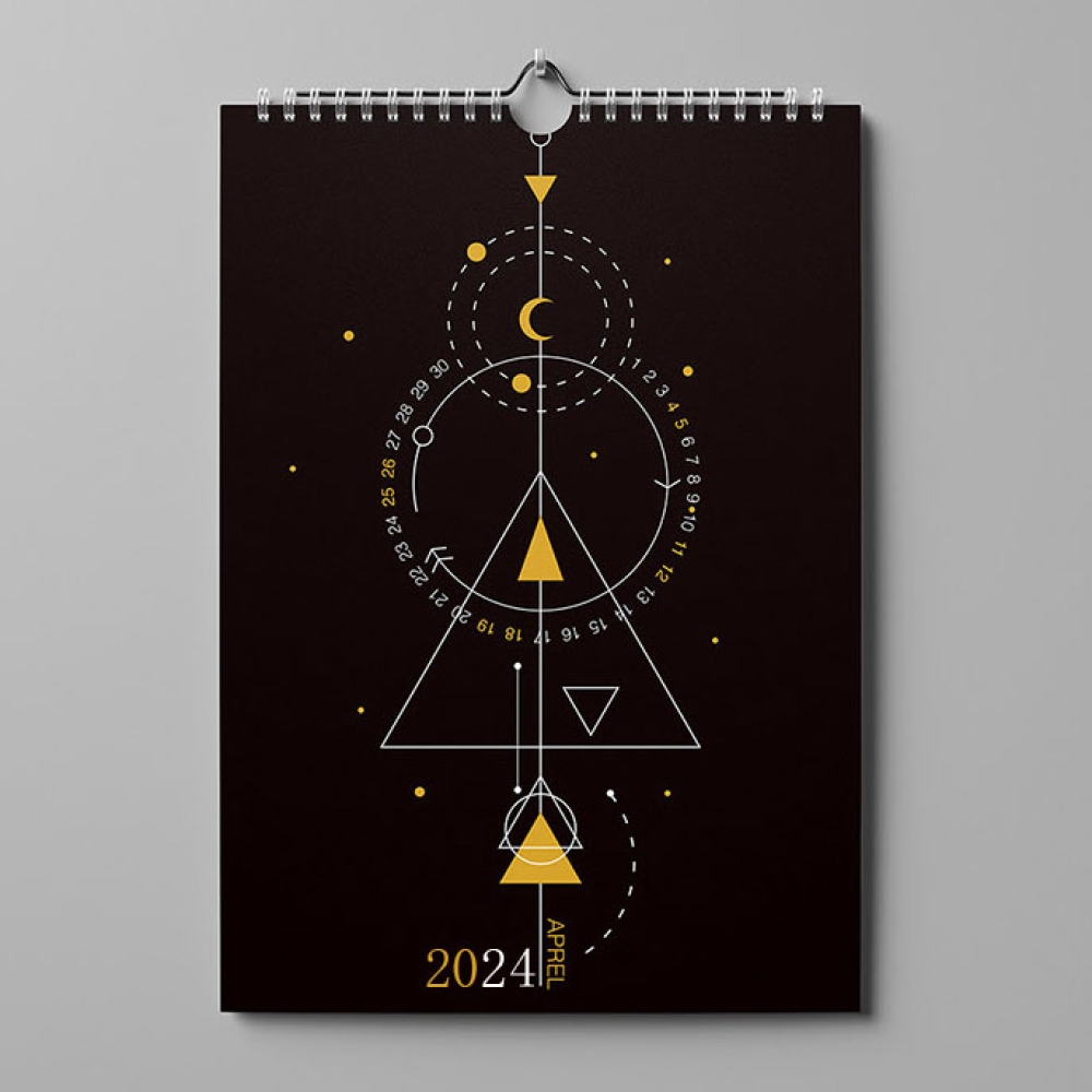 Calendario de pared con impresión personalizada 2024 - 2025