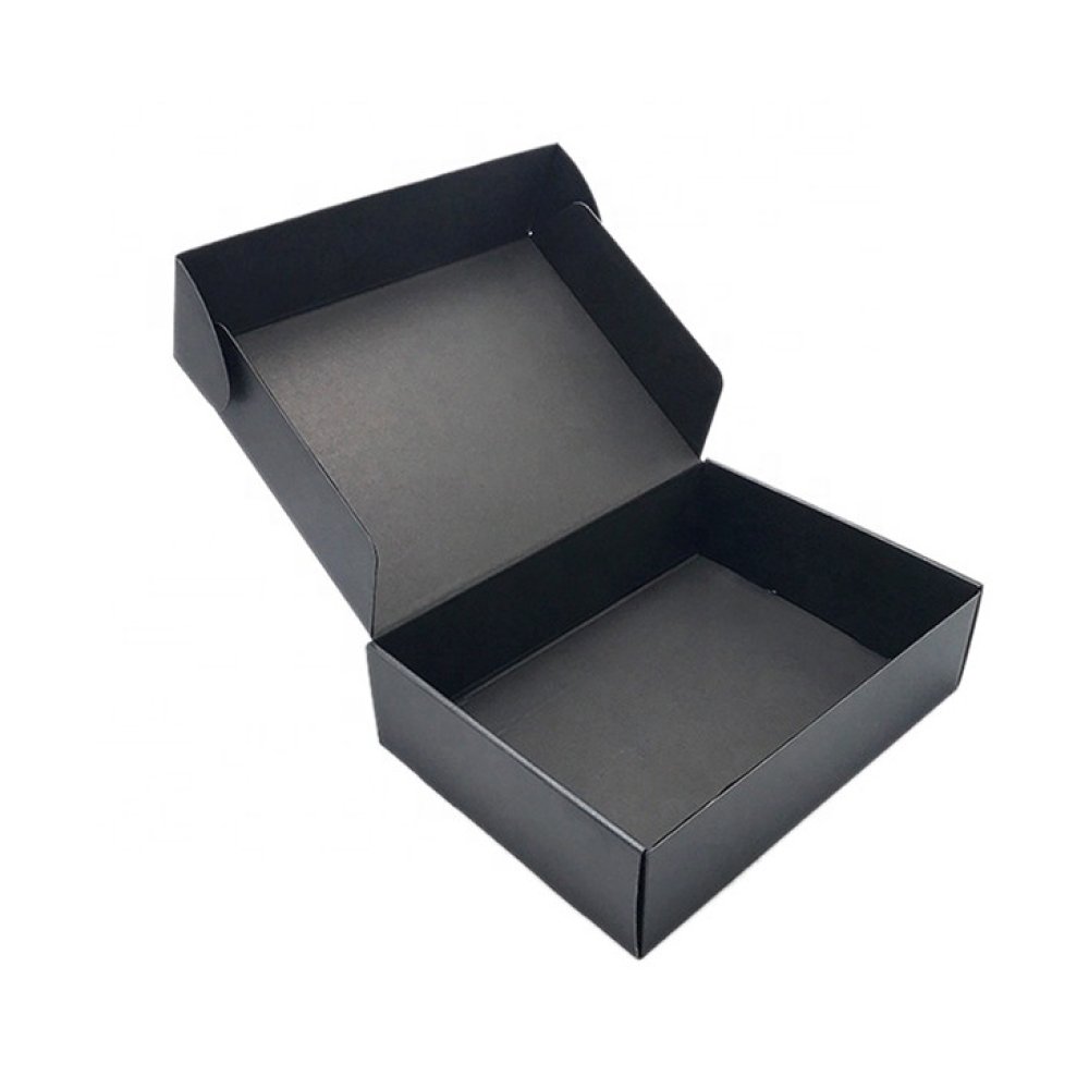 Custom Printed Mailer box Recycled Black Box Corrugated Shipping Box