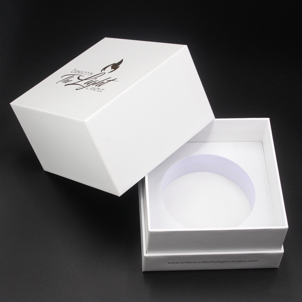 Rigid packaging box for candles