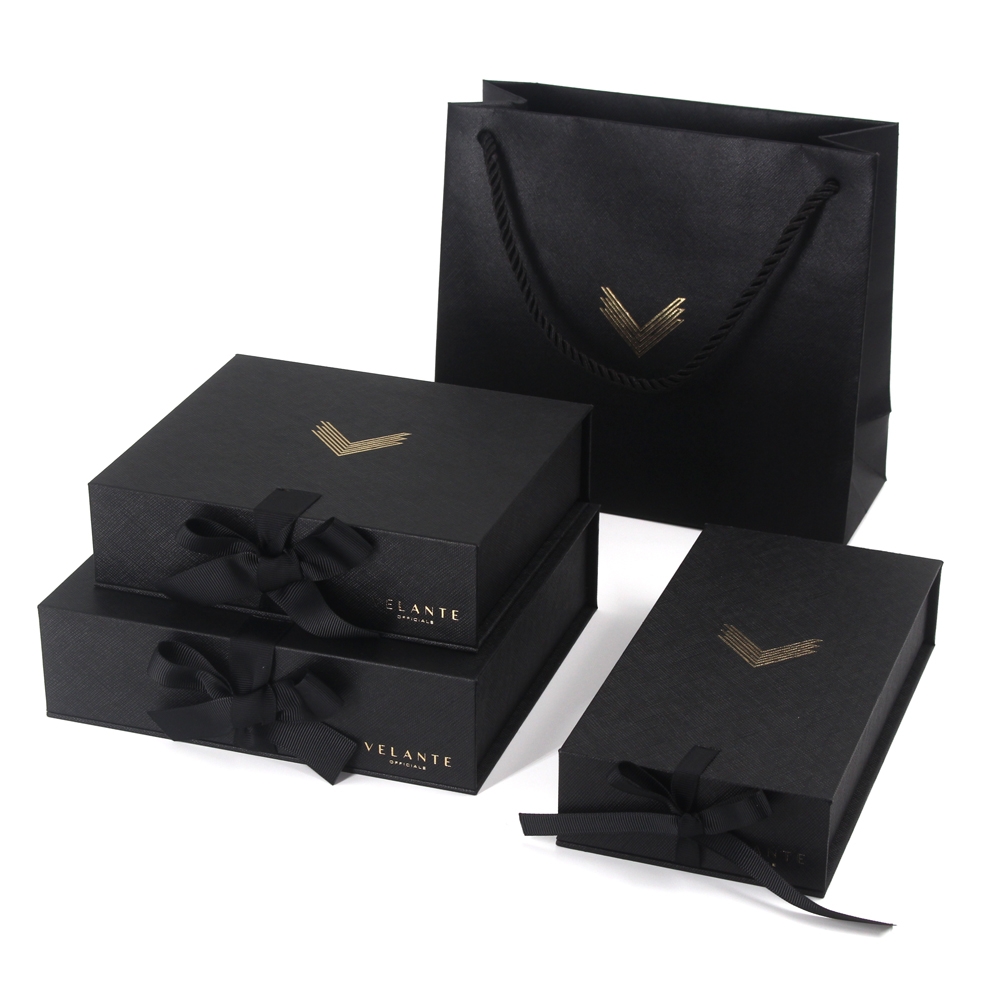 Black special paper gift box set