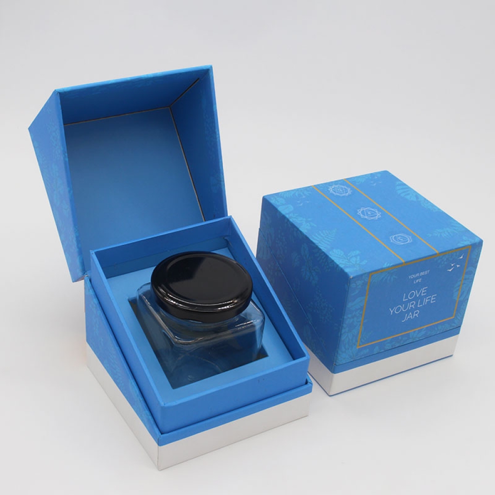 Flip paper box for jar packaging