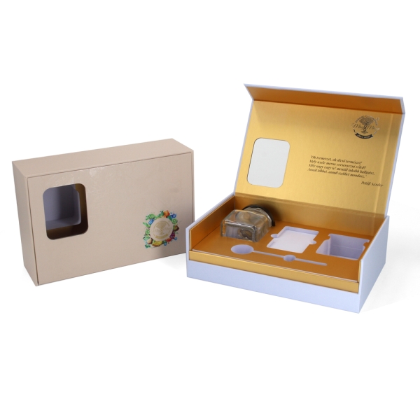 Coffret cadeau de luxe pour pot en verre