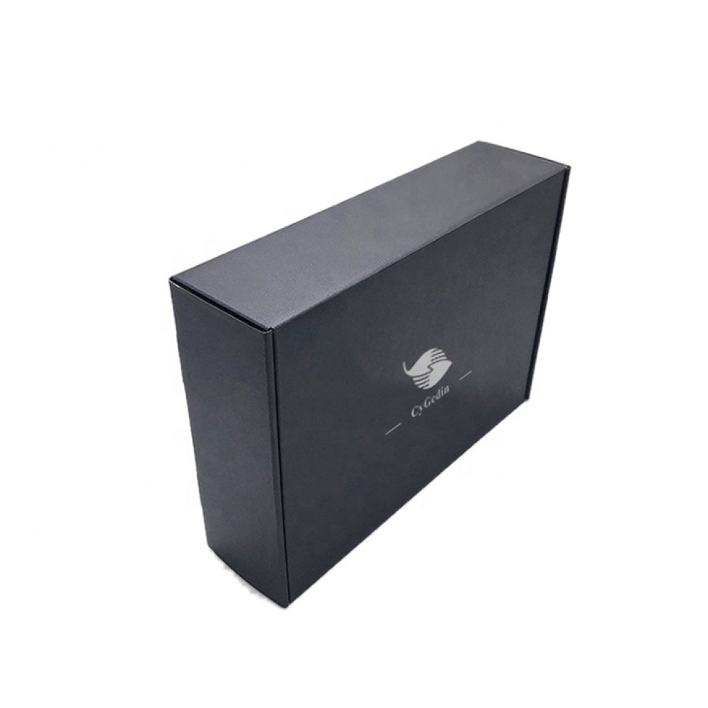 Custom Printed Mailer box Recycled Black Box Corrugated Shipping Box