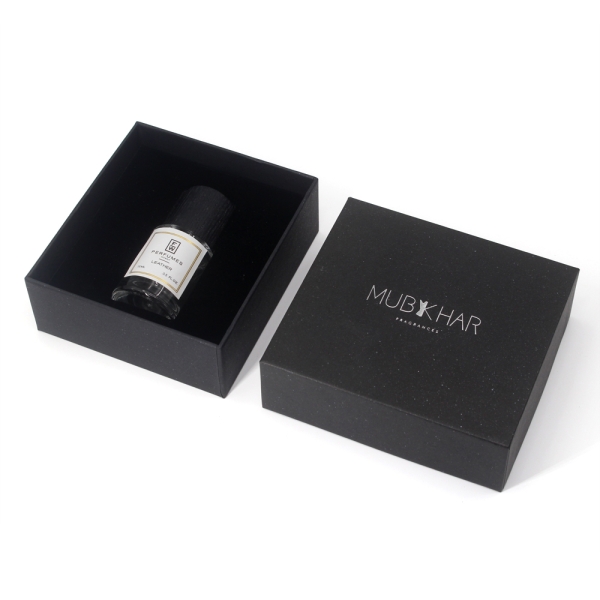 Black gift box with square lid