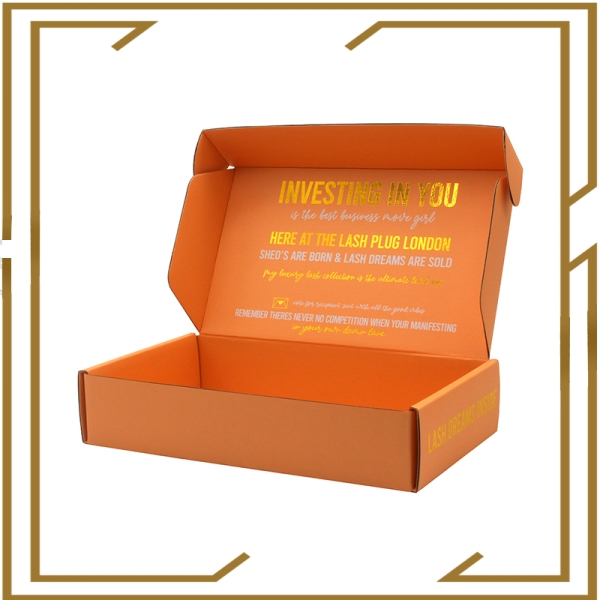 Paper lash packaging shipping boxes with logo