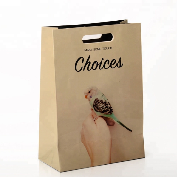 Großhandel, luxuriös, individuell, günstig, Boutique, gestanzter Patch-Griff, Farbdruck, niedlicher kleiner Shopper, Papier-Weihnachtsgeschenk-Verpackungsbeutel