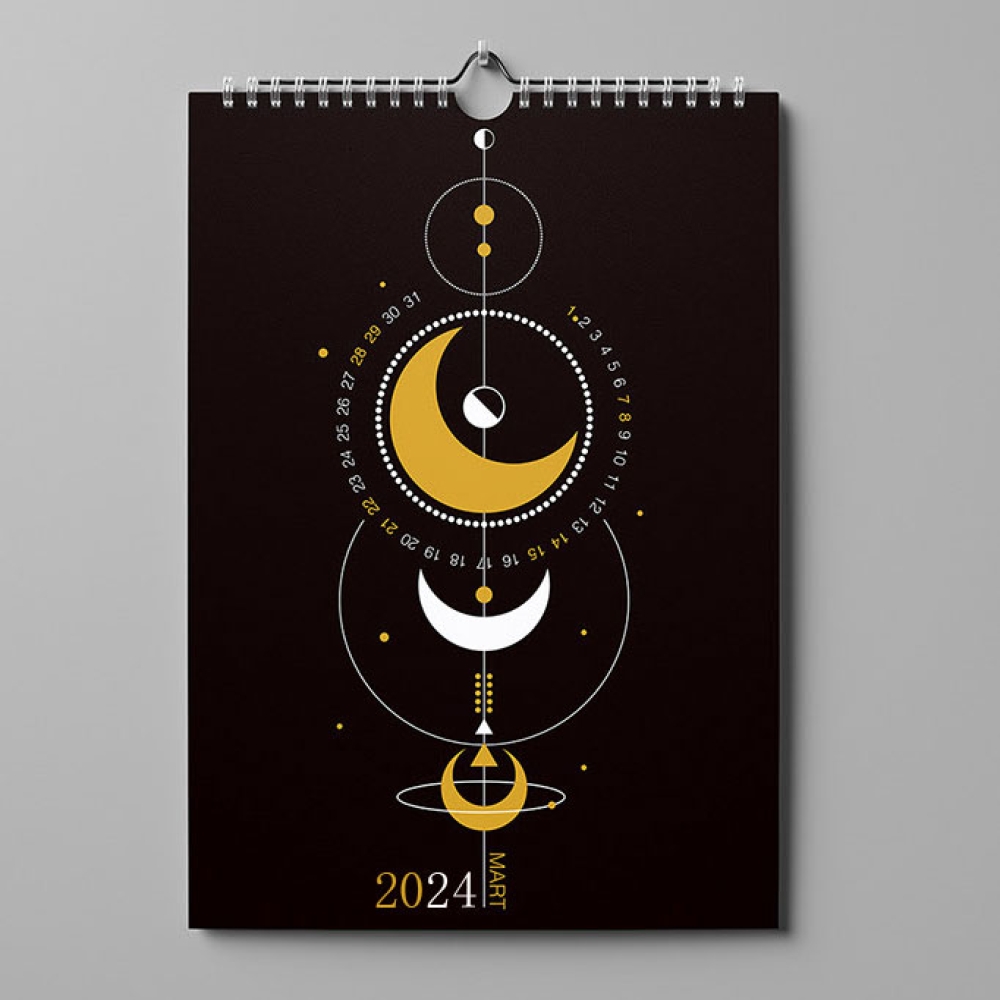 Calendario de pared con impresión personalizada 2024 - 2025