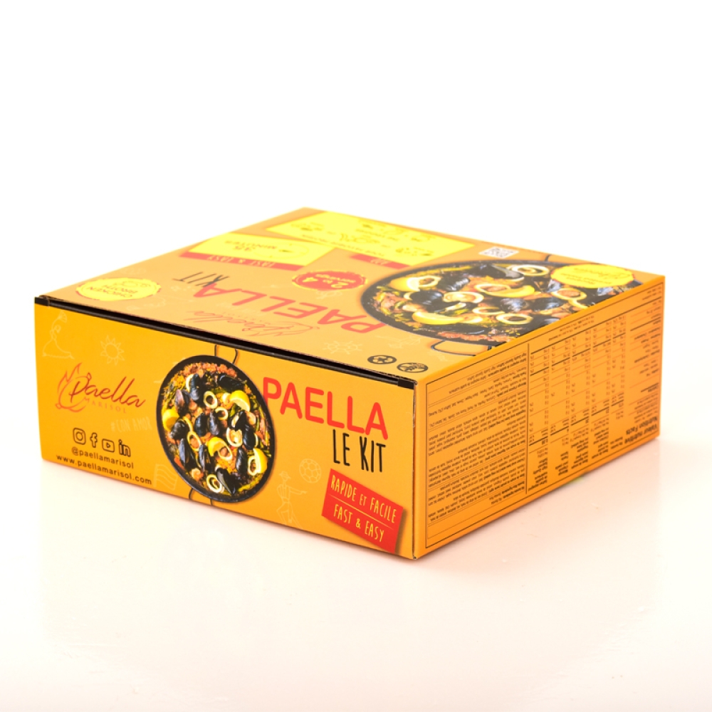 Custom Printing Paper Box Food Outside Seafood Paella Box Packaging