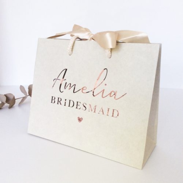 Gift bag thanks wedding paper bags