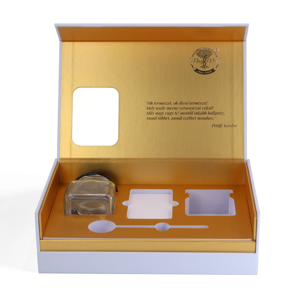 Honey Glass Packaging Gift Box with window