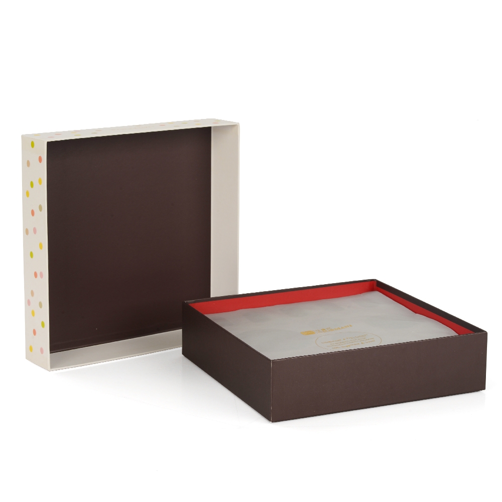 Exquisite Custom Square Matte Lamination Paper Cardboard Chocolate Box Packing