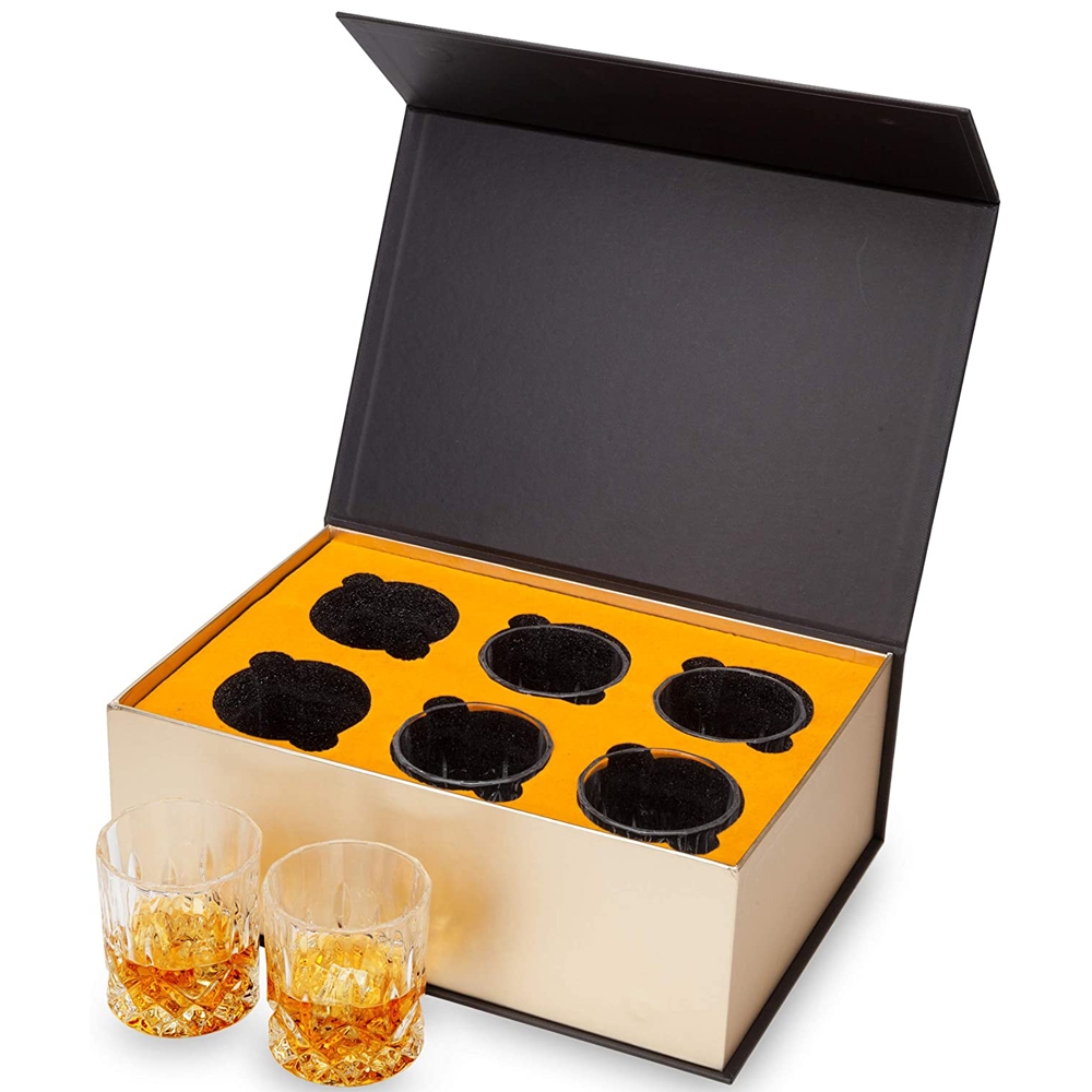 Stemless shot wine glass box