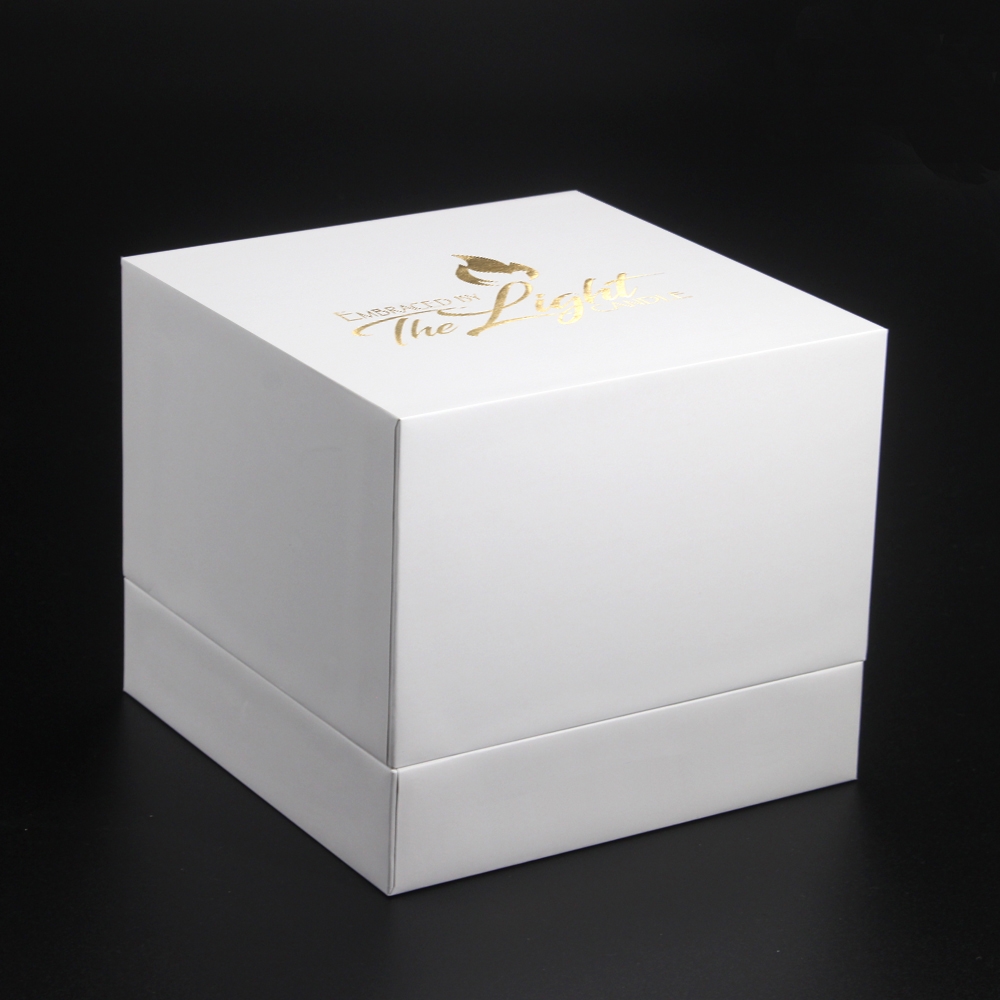 Rigid packaging box for candles