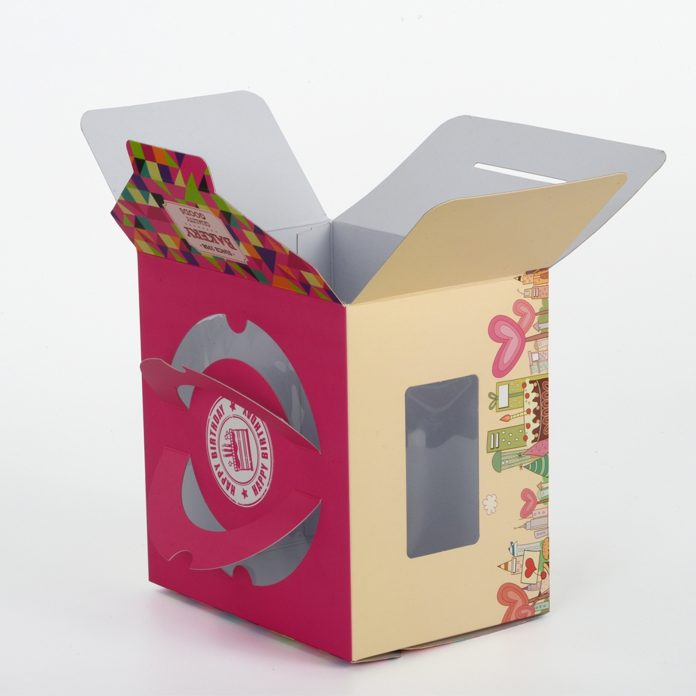 Paper packaging box for cake