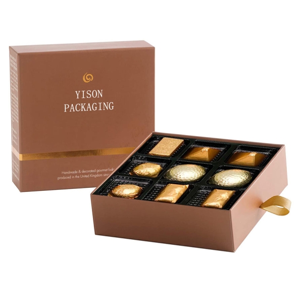 Coffret cadeau de chocolat en papier de luxe