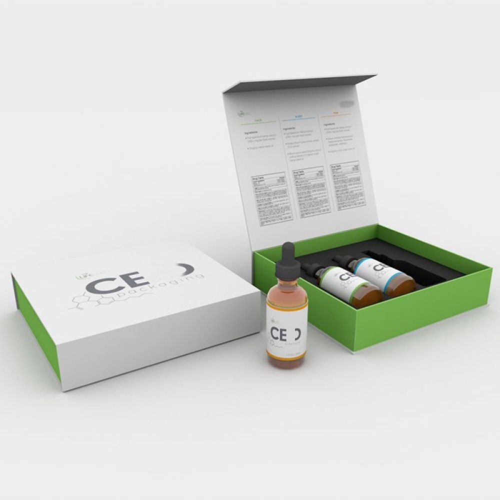 Box packaging for essential oils