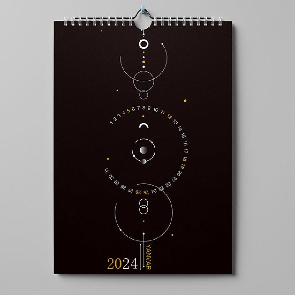 Calendario de pared con impresión personalizada 2024 - 2025