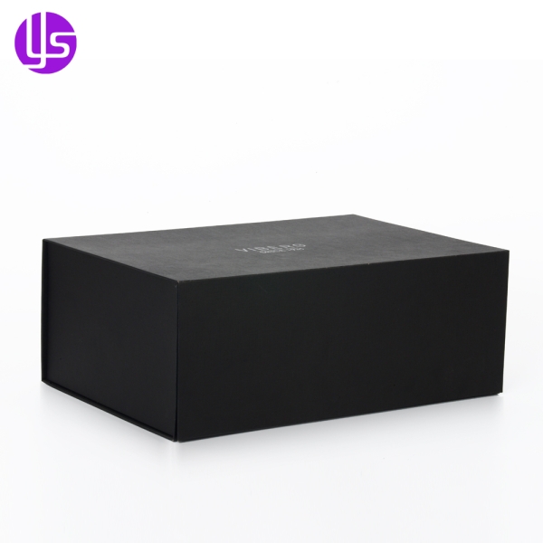 Custom Black Gift Cardboard Foldable Paper Shoe Packaging Box