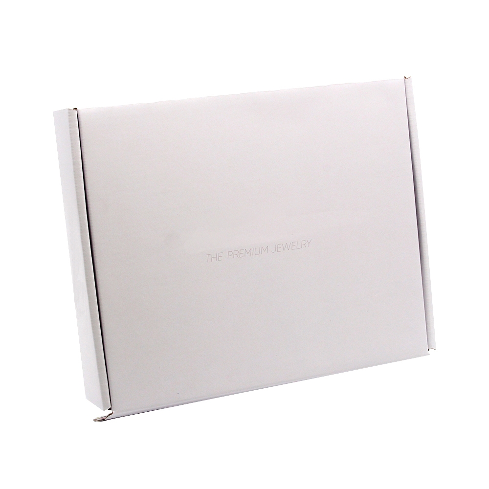 White mailer box with tear strip