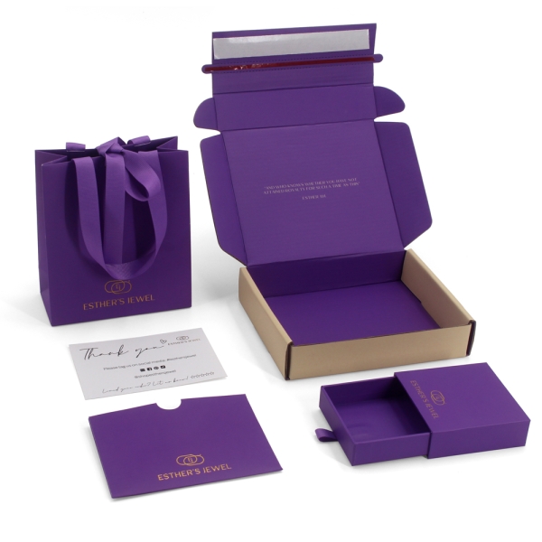 Jewellery set packaging box