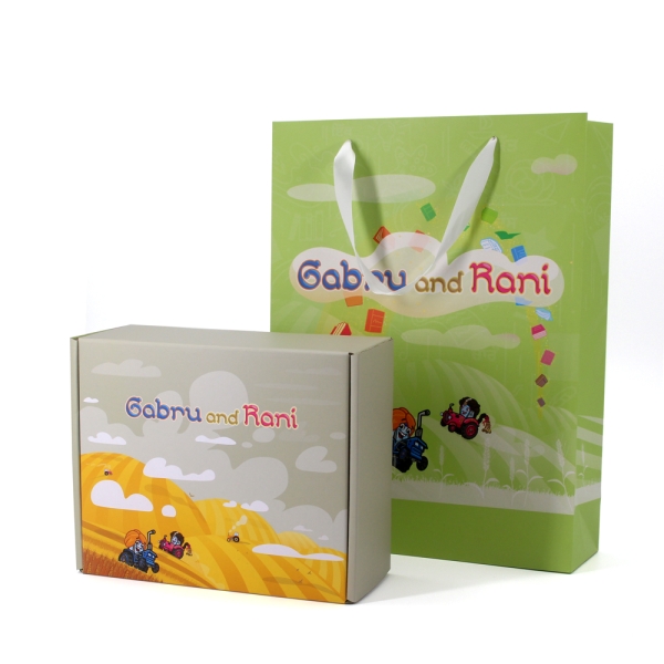 Kids toys paper packaging box and bag