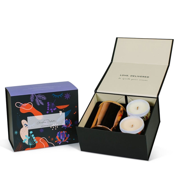 Magnetic candle packaging gift box