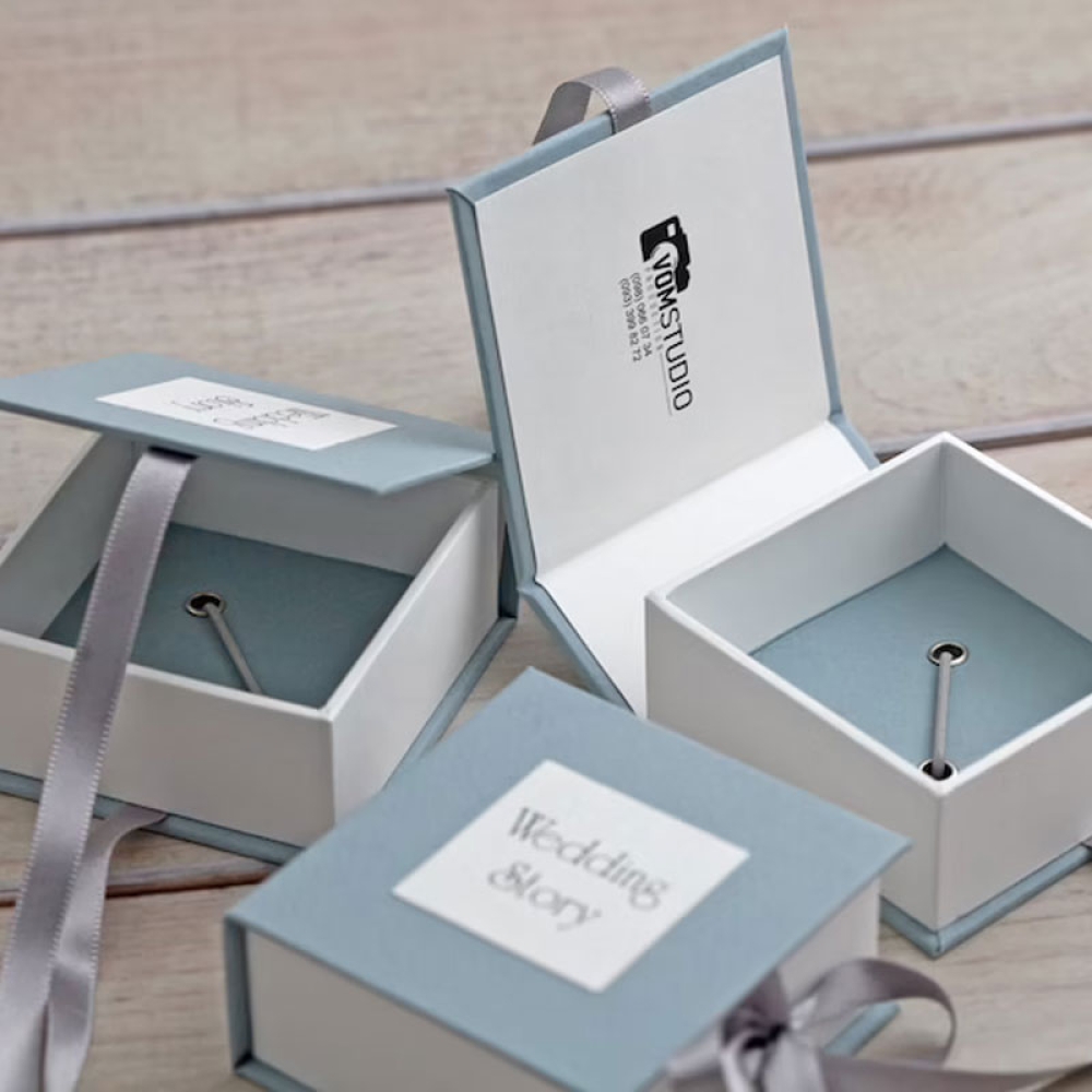 Custom USB  Packaging Box for Wedding Photography