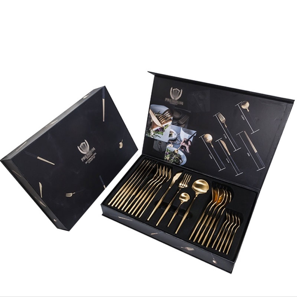 Luxury empty box for cutlery set