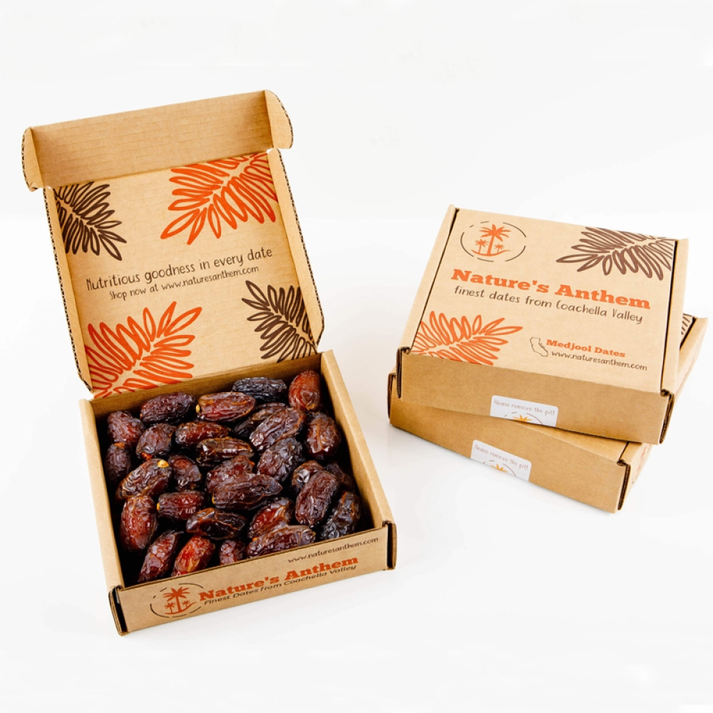 Paper packaging boxes for dates